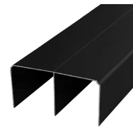 Gornja dvostruka tračnica 8843 / Crna mat