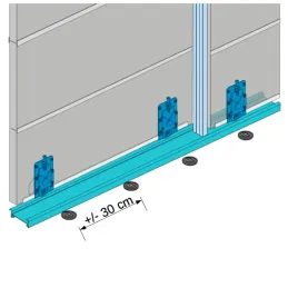 Donja tračnica GAMA 82093 / Crna mat