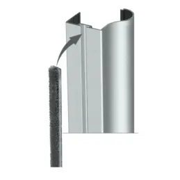 Ručka za klizna vrata OMEGA BRUSH / Aluminij