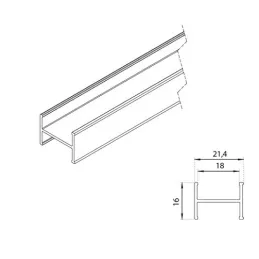 Spojna letvica DOMUS / Aluminij