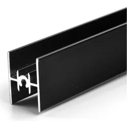 Spojna letvica RAMA staklo / Crna mat