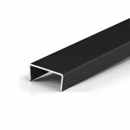 Završna letvica "C" 18 mm / Crna mat