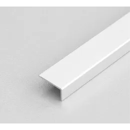 Završna letvica "L" glatka 10/20 - Bijela mat