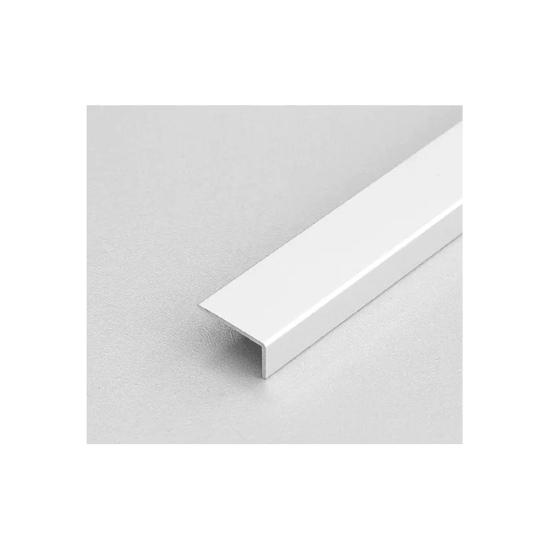 Završna letvica "L" glatka 10/20 - Bijela mat