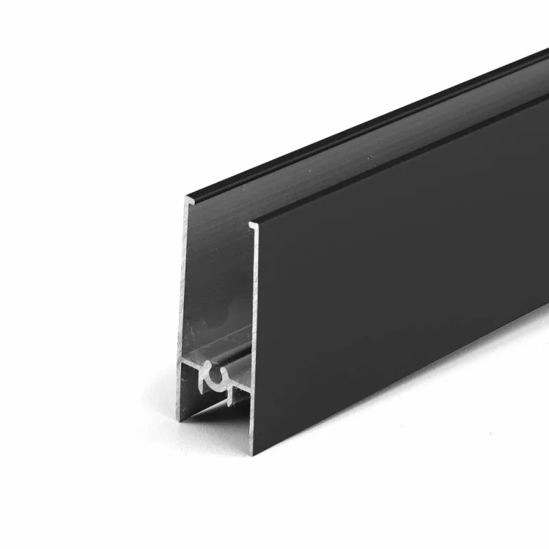 Gornji / donji vodoravni profil OKVIRA - Crna mat