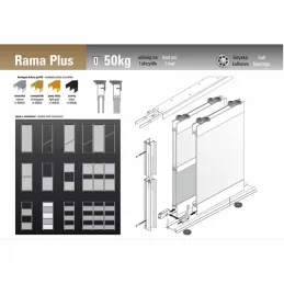 Gornji / donji vodoravni profil RAMA - Šampanjac