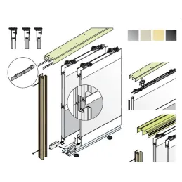 Donji vodoravni profil TWIN / Aluminij