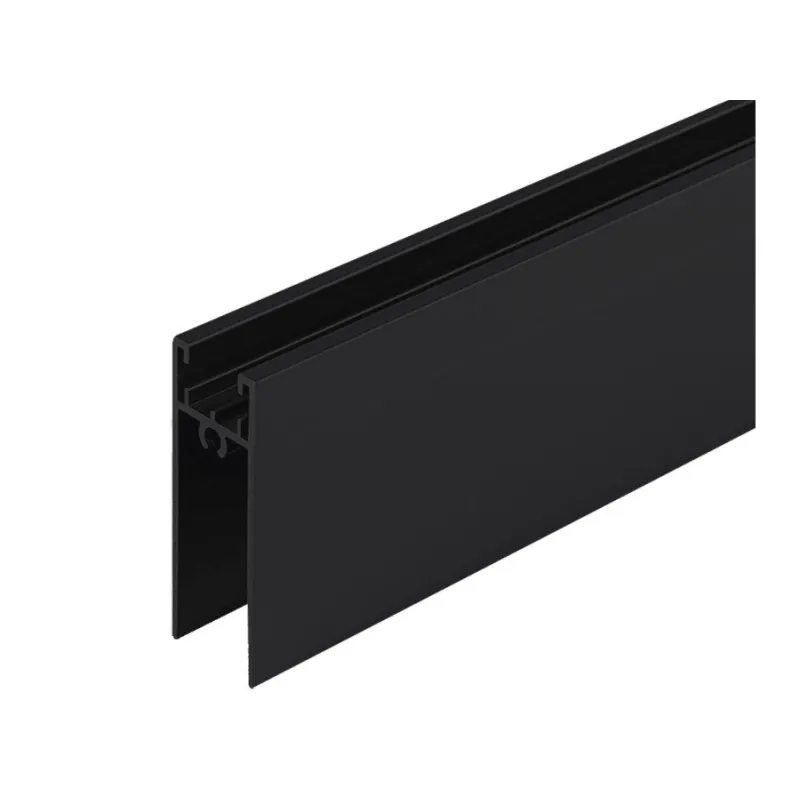 Donji vodoravni profil TWIN / Crna mat