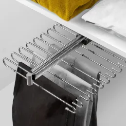 Izvlačiva vješalica za hlače ALMA / Sjajni krom