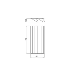 Žičani stalak za cipele za sustav NEXUS / Crna mat
