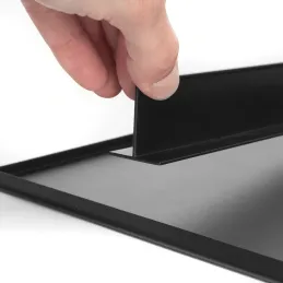 Izvlačna polica s ublaživačem NEXUS 860 - 894 mm / Crna mat