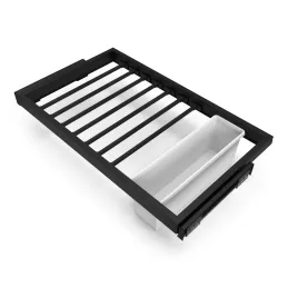 Izvlačni držač za hlače s ublaživačem NEXUS 760 - 794 mm / Crna mat