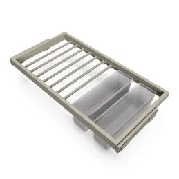 Izvlačna vješalica za hlače s ublaživačem NEXUS 860 - 894 mm / Bež