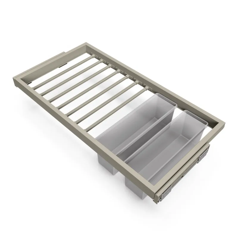 Izvlačna vješalica za hlače s ublaživačem NEXUS 860 - 894 mm / Bež