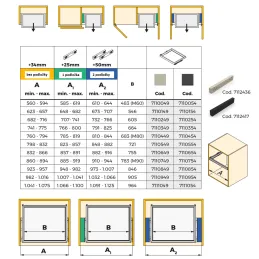 Razmaknica za okvir NEXUS sustava - 2 kom / Crna mat