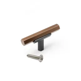 Ručka knopka OSAKA / Bakar - crna