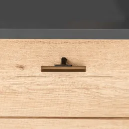 Ručka knopka OSAKA / Bakar - crna