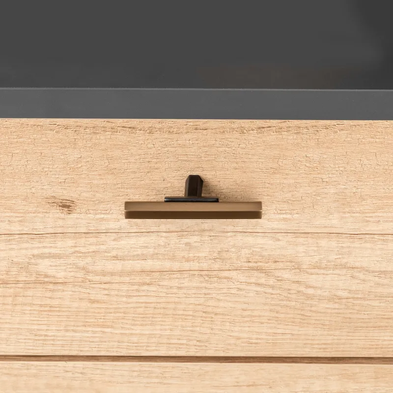 Ručka knopka OSAKA / Bakar - crna