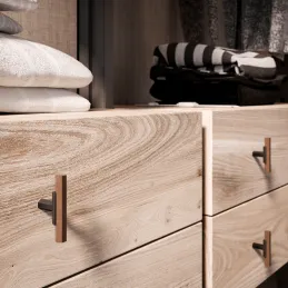 Ručka knopka OSAKA / Bakar - crna