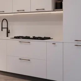 Ručka knopka OSAKA / Bakar - crna