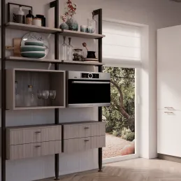 Ručka knopka OSAKA / Bakar - crna