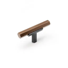 Ručka knopka OSAKA / Bakar - crna