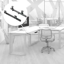 Izvlačna polica za tipkovnicu / Crni nikal