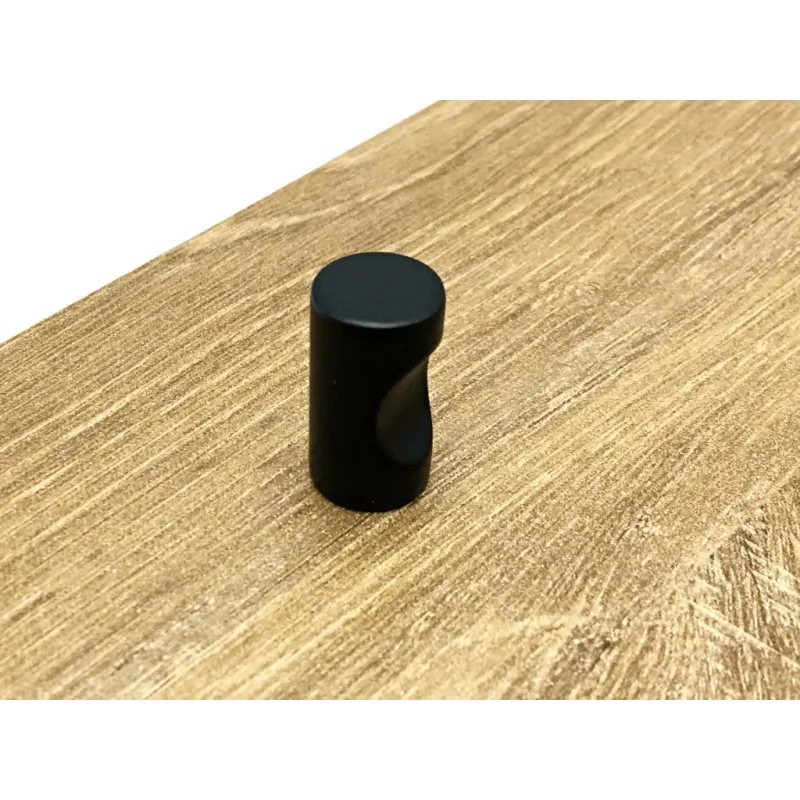 Drvena ručkica NATURE Mini / Crna mat