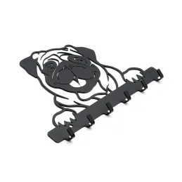 Zidna vješalica CHARLIE / Crna mat