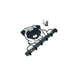 Zidna vješalica CHARLIE / Crna mat