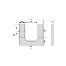 Organizator za ladicu ispod umivaonika TIDY / Bijeli