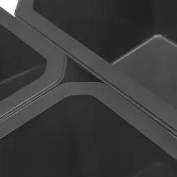 Organizator za ladicu u kupaonici TIDY XL - 6 kutija / Antracit