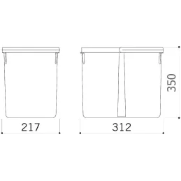 Kanta za otpad 20L UNION / Antracit