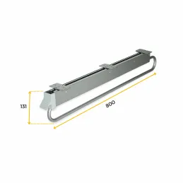 Izvlačiva vješalica dodatno duboka 800 mm SELF / Siva
