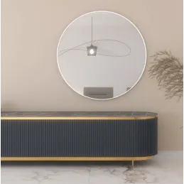 Dizajnersko ogledalo RONDO / Bijela mat