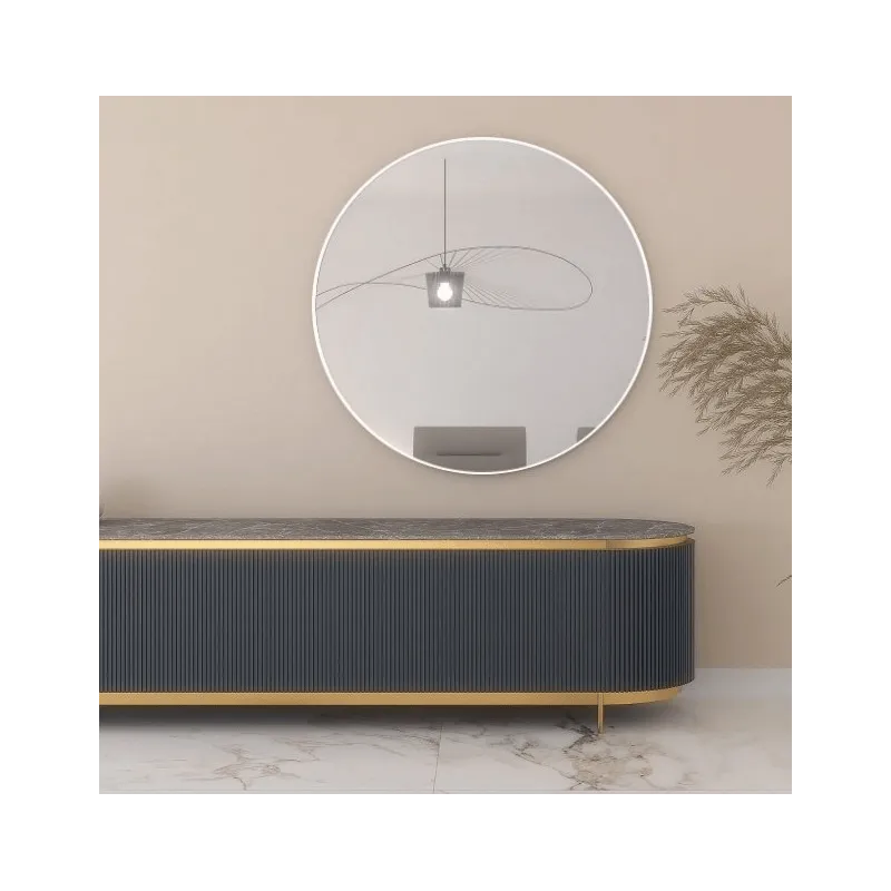 Dizajnersko ogledalo RONDO / Bijela mat