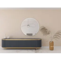 Dizajnersko ogledalo RONDO / Bijela mat