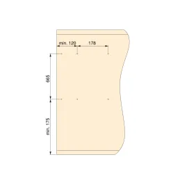 Izvlačno i rotirajuće ogledalo za ormar GENIUS / Bež