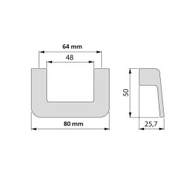 Ručka Trix / Nehrđajući čelik