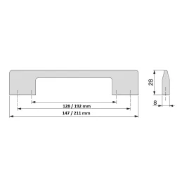 Ručka BALTIMORE / Sjajni krom