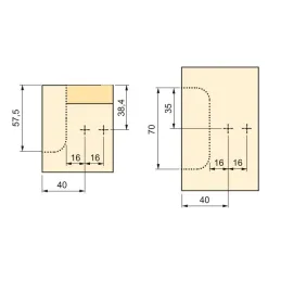 Učvršćenje s vijkom za GOLA profile