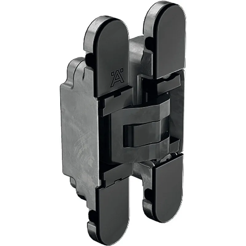 3D skrivena šarka za ugradnju za nevidljiva vrata debljine od 18 mm / Crna