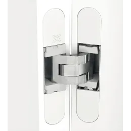 Závjes 3D za ugradnju za skrivena vrata s debljinom od 18 mm / Bijela