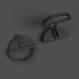 Ručka knopka CAIRO / Crna mat