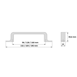 Ručka KOBE / Saten nikal