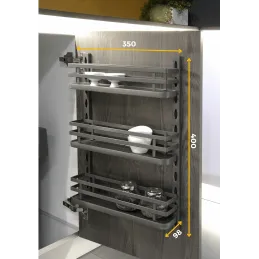 Viseće košare za vrata TITAN / Antracit