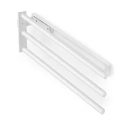 Izvlačiva vješalica za kuhinjske krpe s 3 ruke ARNOLD 440 mm / Mat bijela