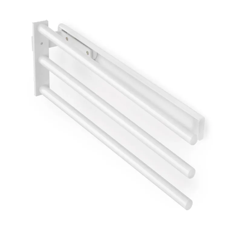 Izvlačiva vješalica za kuhinjske krpe s 3 ruke ARNOLD 440 mm / Mat bijela