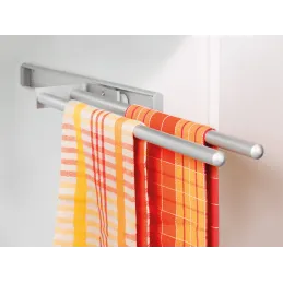 Izvlačna vješalica za kuhinjske krpe s 2 ruke ARNOLD 310 mm / Aluminij