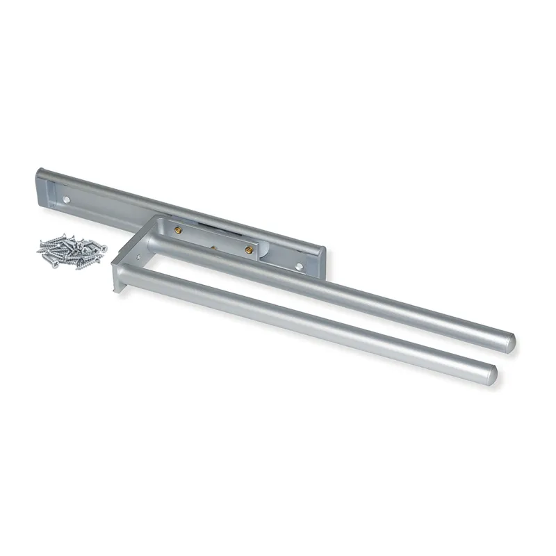 Izvlačna vješalica za kuhinjske krpe s 2 ruke ARNOLD 310 mm / Aluminij